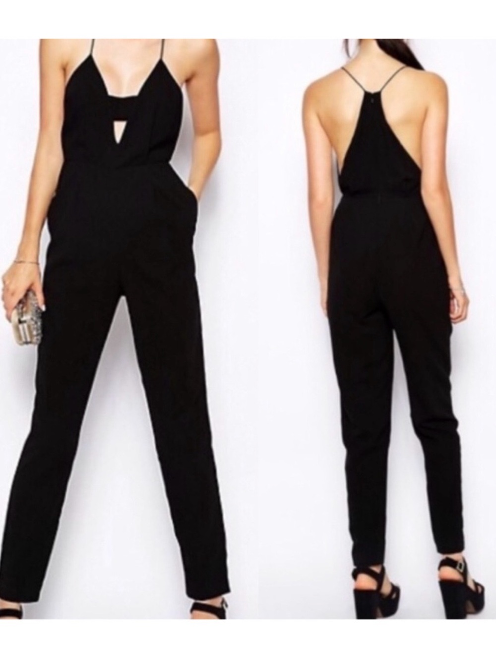 Finders Keepers Midnight Jumpsuit: Black